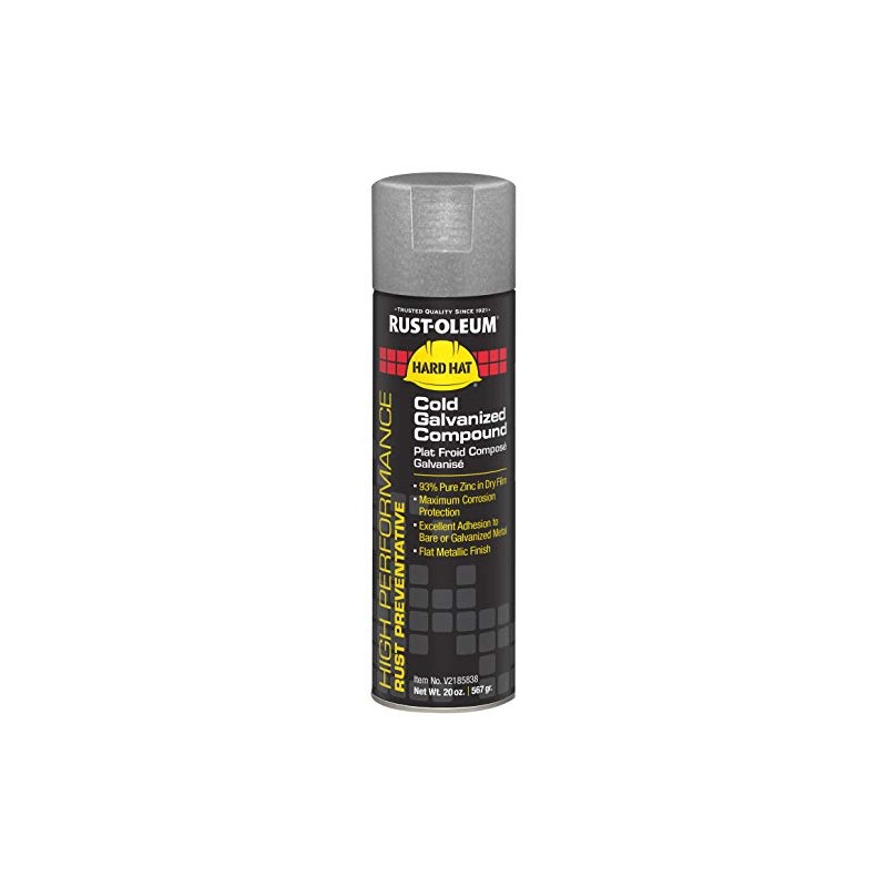 Rust-Oleum V2185838 V2100 High Performance System Compound Cold Galvanizing Spray