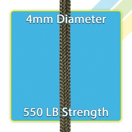 West Coast Paracord 550lb Paracord Spools – 7 Strand Type III Tactical Parachute Cord for Hiking, Camping, and Fishing – Colonial Blue (30 m)
