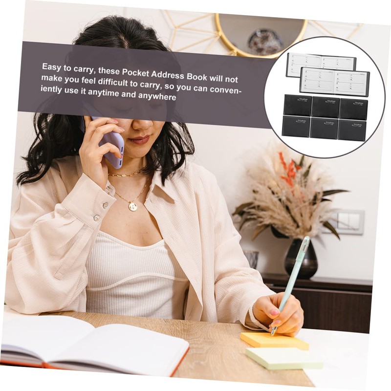 NUOBESTY 12st Mini Phone Book Phone Book Address Book for
