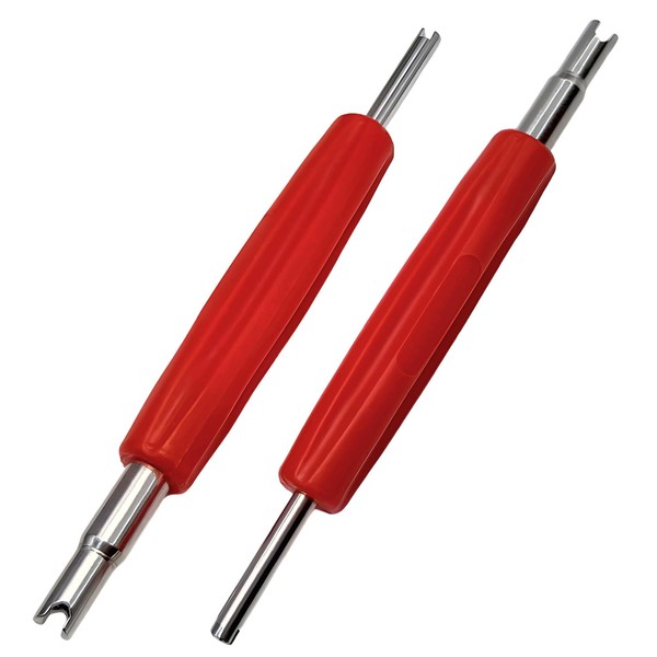 VOTNMIC 6Pcs Valve Core Removal Tool Set，HVAC Valve Core Remover