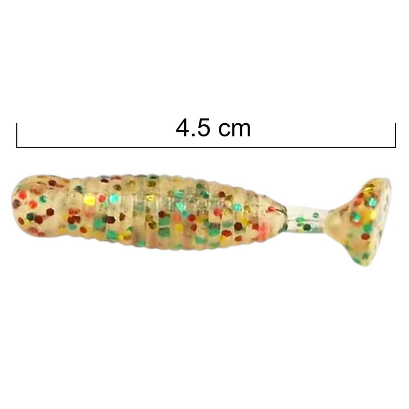 SEABUZZ Gummifische Angelköder Set Butter Worm 10Stk x 45mm –