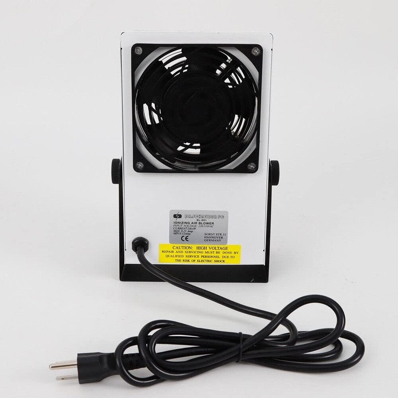 Anti-Static Ionizer Machine, 110V/60Hz Ionizing Air Blower Fan Discharge Desktop