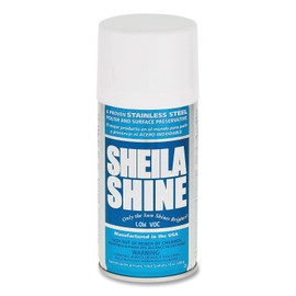 Sheila Shine Low Voc Stainless Steel Polish & Cleaner | Protects Appliances from Fingerprints and Grease Marks | Residue & Streak Free | NSF Certified | 10 oz Aerosol Can