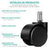 5 Piezas Ruedas para Sillas de Oficina, Boja Llantas para