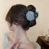 Jumwrit Flower Hair Claw Clip for Women Big Strong Hold