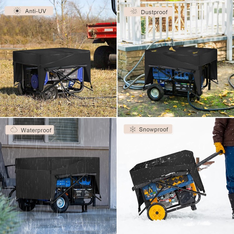 Porch Shield Generator Covers Running - Heavy Duty Waterproof Generator