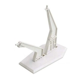 JQ Plastic Model T-Type Action Base White Gundam. For Figures / 프라모델 T형 액션베이스 하얀색 건담.피규어용