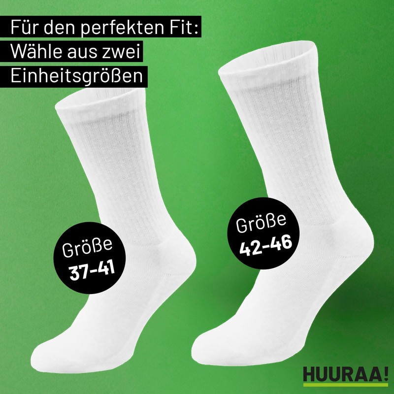 Huuraa Unisex Tennis Socks Paragliding Gift Size 8/12 White Paragliding