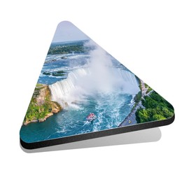 1x Triangle MDF Magnet 6cm - Niagara Falls Aerial Canada - Fridge Locker Office Whiteboard Toolbox #51559