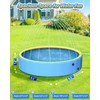 Yivsen 63in Sturdy Dog Pool with Sprinkler, 2-in-1 Non-Slip Kiddie/Kids