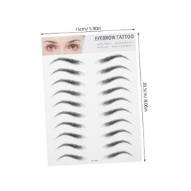 FOMIYES Eyebrow Transfer Stickers for Lazy Days 2pcs Imitation Eyebrows Stencils No Recovery Time Boost