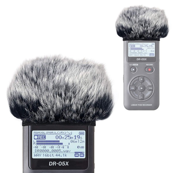 Tascam DR-05X Fur Wind Protection - Wind Protection Muff Filters
