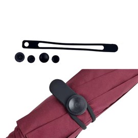 DraCra 3 Set Umbrella Strap Silicone Tie Elastic Bungee with Mount Buckle Quick Release Folding Organizer for Travel Umbrellas Repair Parts Accessories