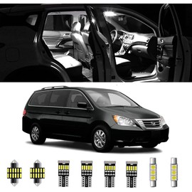 14pcs Odyssey Interior LED Lights Kit Super Bright LED Map Dome Light Bulbs for 2005 2006 2007 2008 2009 2010 Honda Odyssey All Models
