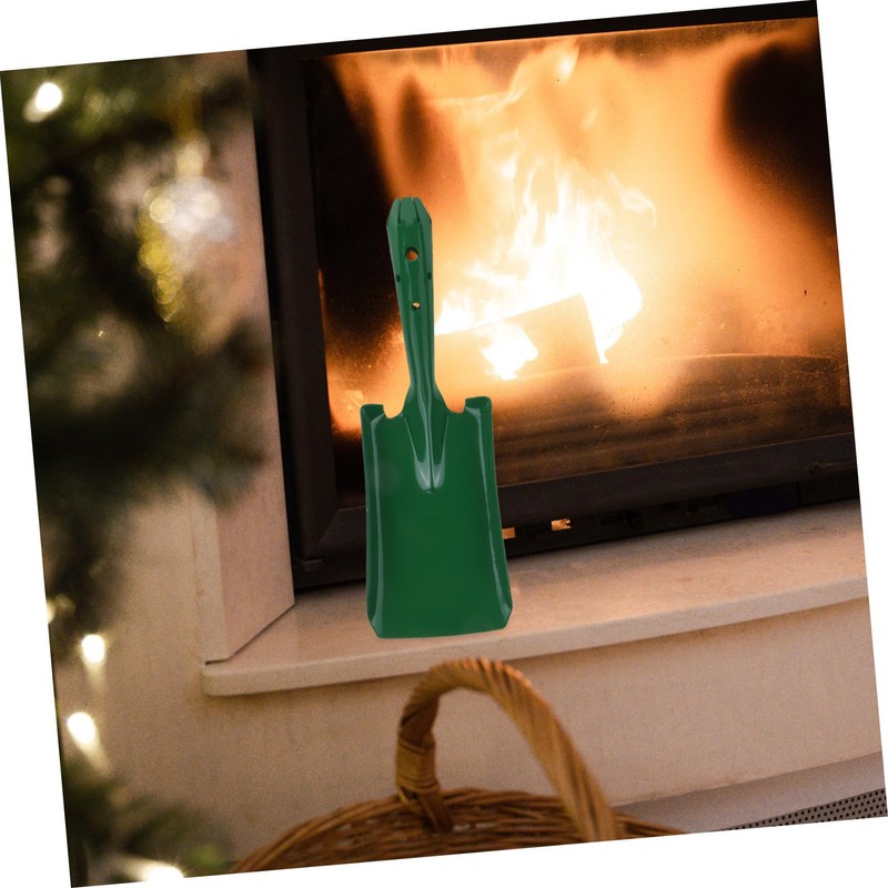 Zerodeko Iron Fireplace Ash Shovel Compact Sturdy Spade for Easy