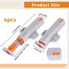 6 Pcs Grey Push to Open Door Catches, Heavy Duty