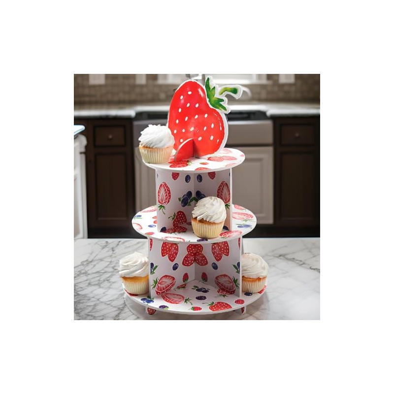 Mixed Berry Cupcake Stand