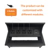 ZESHAN Brush Cable Cubby Connectivity Box Conference Table Power Box