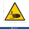 Pubblimania Hand Cracking 15 Hazard Sticker Labels Made of PVC