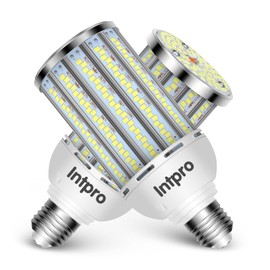 Intpro LED Corn Light Bulb LED Light Bulb 450W Equivalent 5500 Lumen 6500K 40W Large Area Cool Daylight White E26/E27 Base for Outdoor Indoor Garage Warehouse Factory Workshop Street Backyard 2Pack