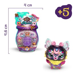 Magic Mixies - 9 Magic Mini Figures, 9 Pack with 9 Figures, 90 Mixlings, Divided into 5 Collector's Teams with Magic Skills, from 3 Years +, Common Rare and Extremely Rare Figures, Famosa
