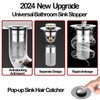 Zehhe Pop Up Bathroom Sink Drain Strainer Hair Catcher, Sink