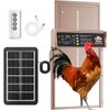 Automatic Chicken Coop Door Solar Powered, 4 Modes Automatic Chicken