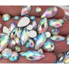 50 500 Flat Back Rhinestone Mix 4mm 8mm 13mm 14mm