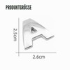 26 Pieces A-Z Alphabet DIY 3D Chrome Car Emblem Stickers,