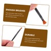 Baluue Mini Black Aluminum Lip Brush Applicator Wands 100pcs Lip