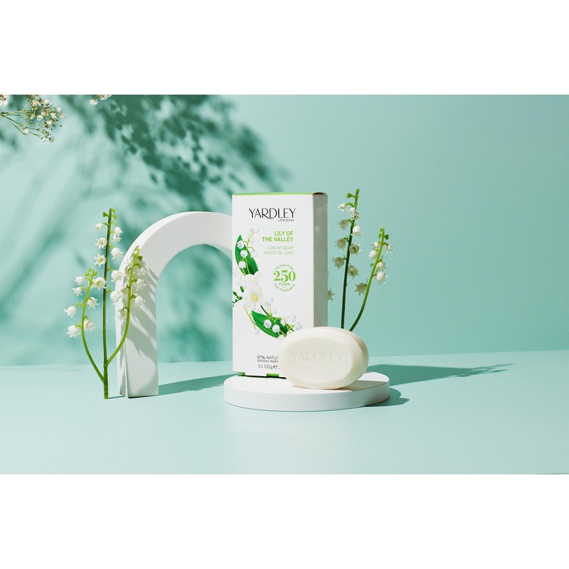'Yardley London Lily of the Valley Luxury Soap 3 x100g