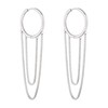 Liebeskind Berlin Creole earrings., Stainless Steel, Silver