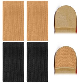 COMNICO 4 Pcs Shoe Heel Pads, Non-Slip Sole Protectors Adhesive Stickers High Heels Replacement Pads Rubber Cushion Sole Shoe Repair Kit for Shoes Sneakers