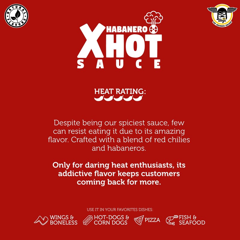 HABANERO PEPPER X HOT SAUCE 1 Gallon (128 Fl Oz)