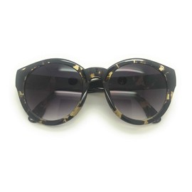 Women's Bifocal Reading Sunglasses Oversized Cat Eye Fashion Readers Sun Glasses (Yellow Tortoise, 2.5)