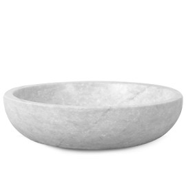 FNTSTICGOODS Travertine Decorative Bowls for Home Decor - Key Bowl for Entryway Table - Travertine Bowl for Kitchen Counter - Large Decorative Bowl - Organic Modern Home Decor Bowl - Centerpiece Bowl