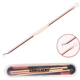 Set de Acero Inoxidable Espinilla Acné Blemish Eliminación de la espinilla Kit de Aguja Herramienta para Mujeres y Hombres cuidado Facial de la Piel Proteger（4 pcs）