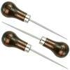 SZCXDKJ 3Pack Awl, Gourd Shape Awl Tailors Awl Wood Handle