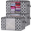 LHZK Comforter Storage Bag, Large Capacity, 3-Piece Set, With Handle