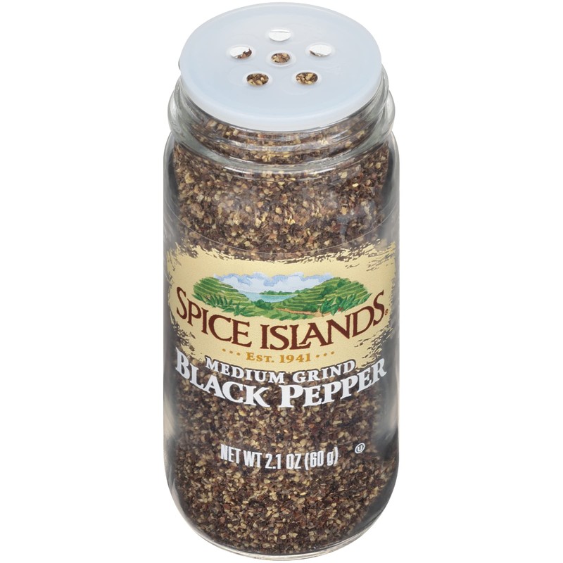 Spice Islands Medium Grind Black Pepper, 2.1 Ounce