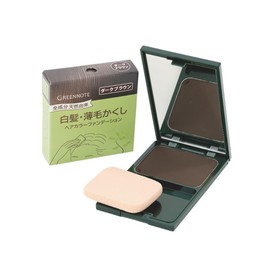 Green Note Hair Color Foundation/Dark Brown (with Compact)