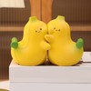 2Pcs Banana Bookend Hugging Bookends Cartoon Resin Bookend Book Stopper