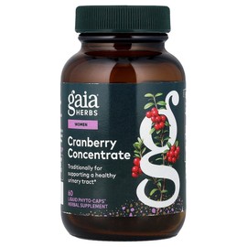 Gaia Herbs Gaia Herbs Women's Cranberry Concentrate 60 Liquid Veggie Capsules 420mg Supplement Per Capsule, 1 / Gaia Herbs 가이아허브 우먼 크랜베리 농축액 60 액상 식물성 캡슐 캡슐당 420mg 보충제, 1