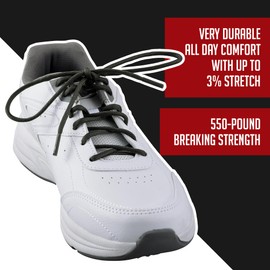 IRONLACE - Paracord 550 Laces Type III, Heavy-Duty, Universal Boot & Shoe Laces, Stretchable Nylon, 550-Pound Breaking Strength, Foliage Green, 9/64 Inch (3.5mm) Tip Diameter, 72-Inch, 1-Pair