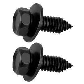 CHENACC 50PC 5/16"-18 x 7/8" Indented Hex Head Sems Body Bolts, Compatible with GM 12337916, 3846202, Metal Fasteners Automotive Body Screws for Trucks Fender Bolt. Black Zinc Finish