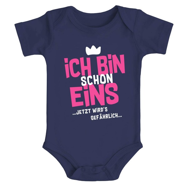 MoonWorks® Baby Bodysuit with German Text "Ich Bin Schon 1