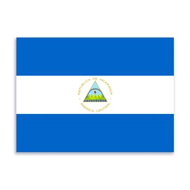 Flag of Nicaragua Sticker Decal Notebook Car Laptop 5.5"x4" (Color)