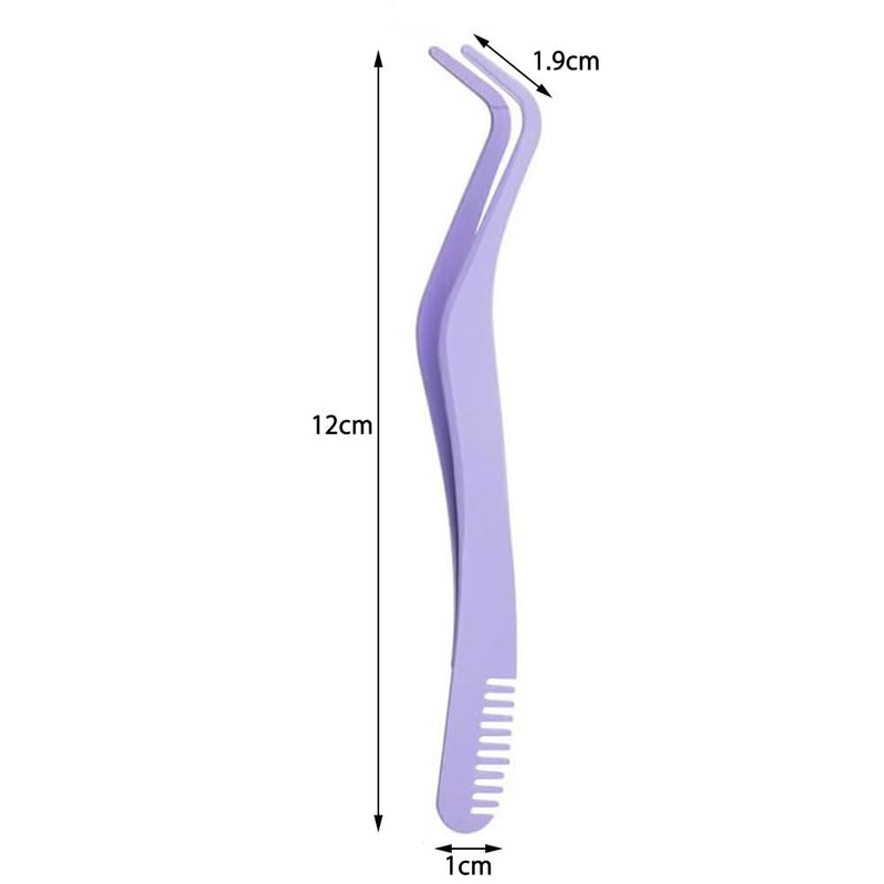 Eyelash Tweezers, Bunching Eyelash Tweezers, Stainless Steel Eyelash Tweezers with