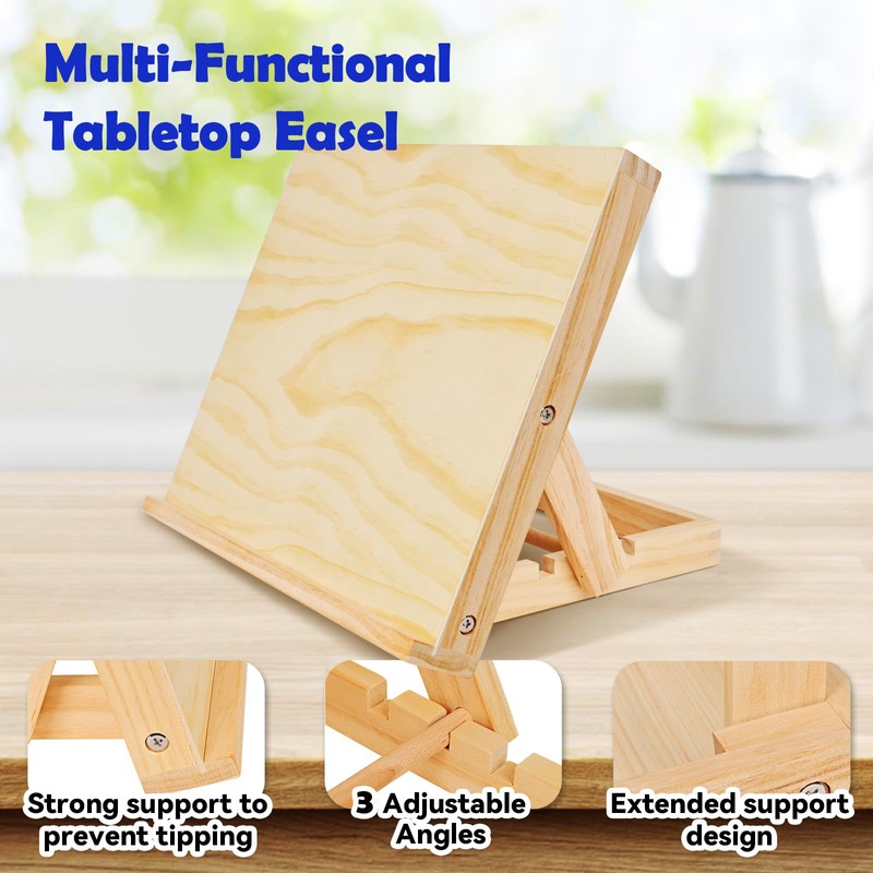 DRAWLEX Tabletop Easel - Easel for Painting, Adjustable Angle Art