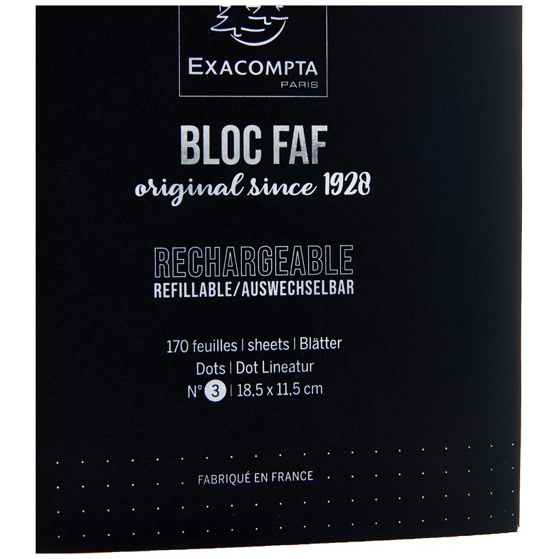 Exacompta 12523E FAF Polka Dot Refill Pads 170 Sheets 18.5